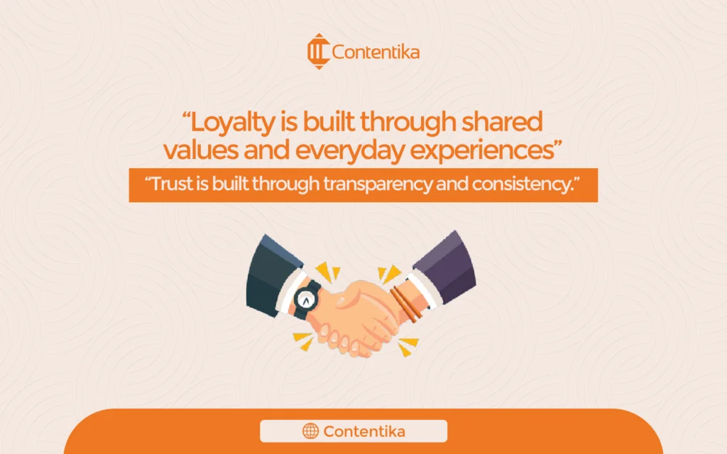 build brand loyalty and trust