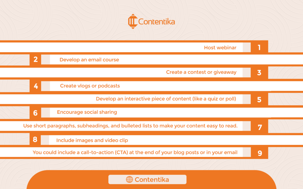 Boost engagement