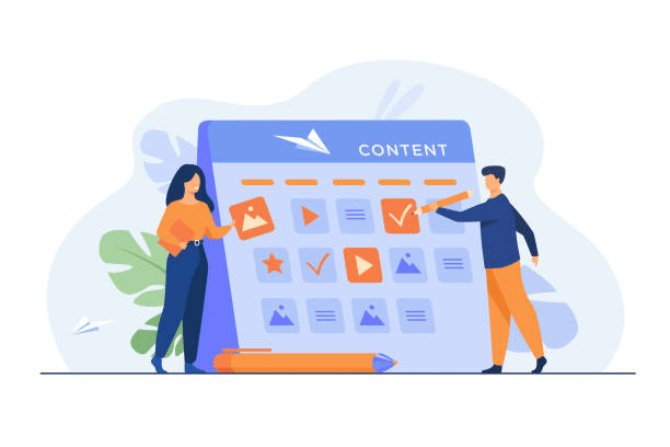 social media content calendar