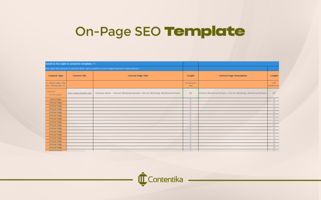 On-Page SEO Template